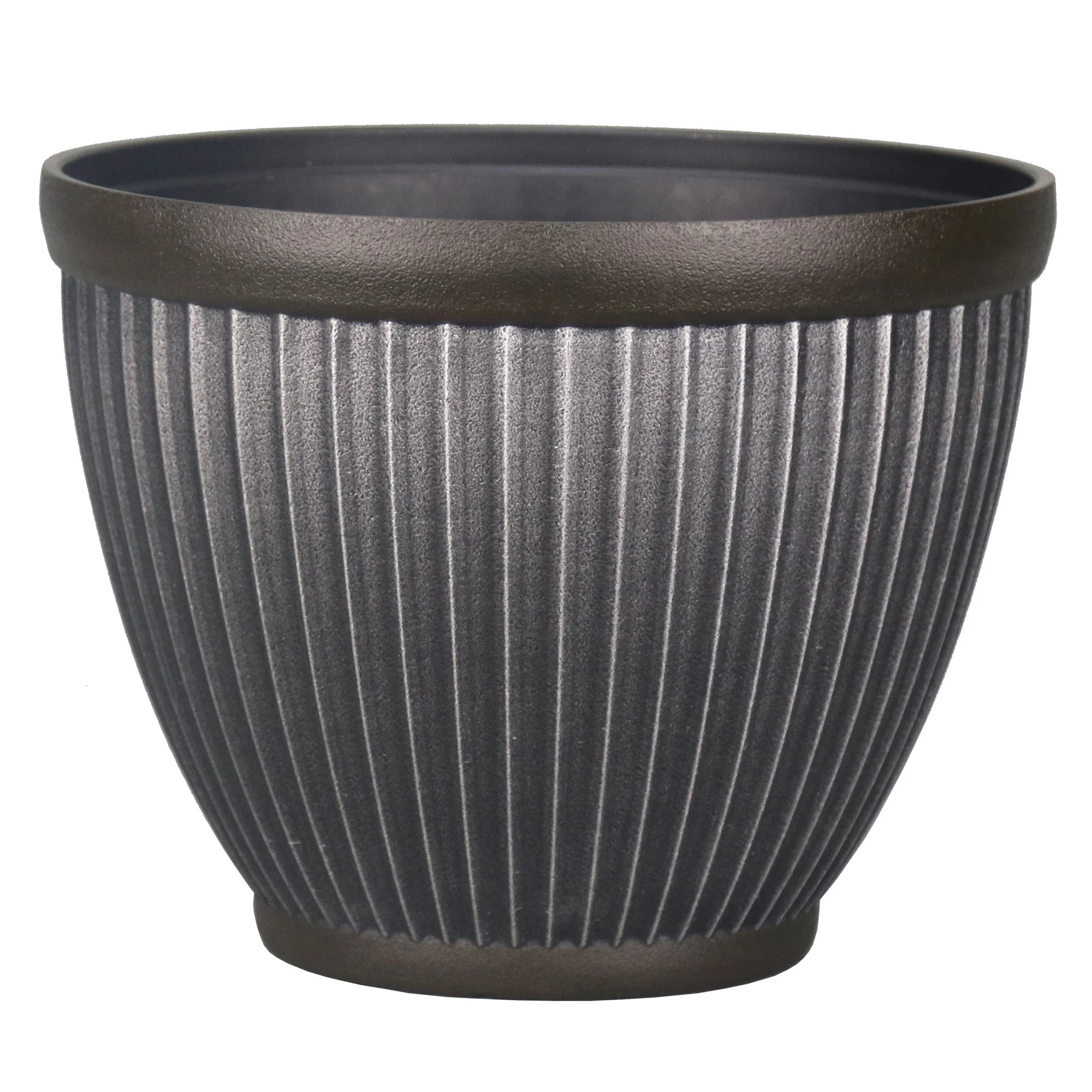 Better Homes & Gardens Katane 16inch Planter, Pewter - Walmart.com | Walmart (US)