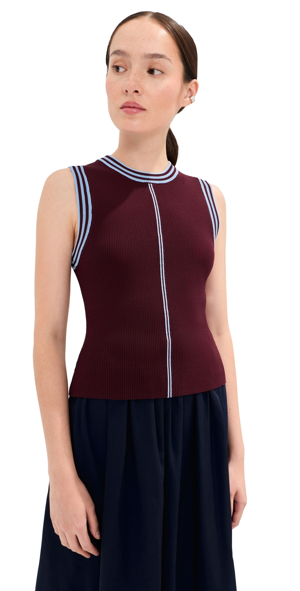 LE BOP Kara Tank Burgundy M | Shopbop