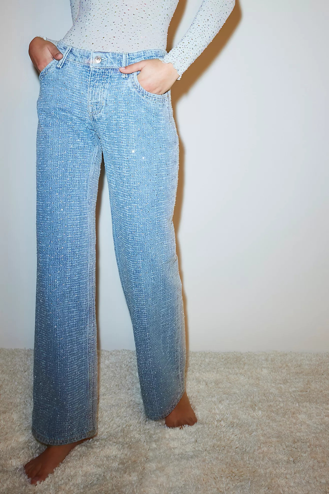 We The Free Tennessee Low-Rise Shine Boyfriend Jeans | Free People (UK)