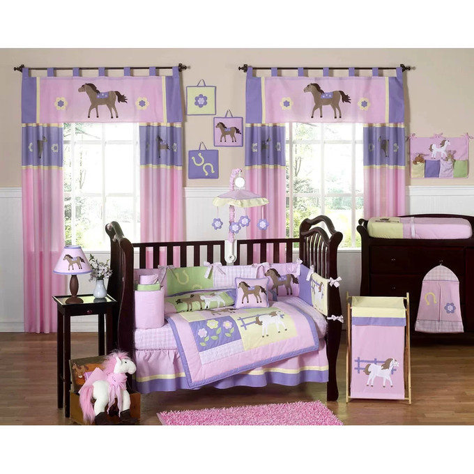 Girls Horse Bedding Cowgirl Theme Bedroom Pony Bedding Sets