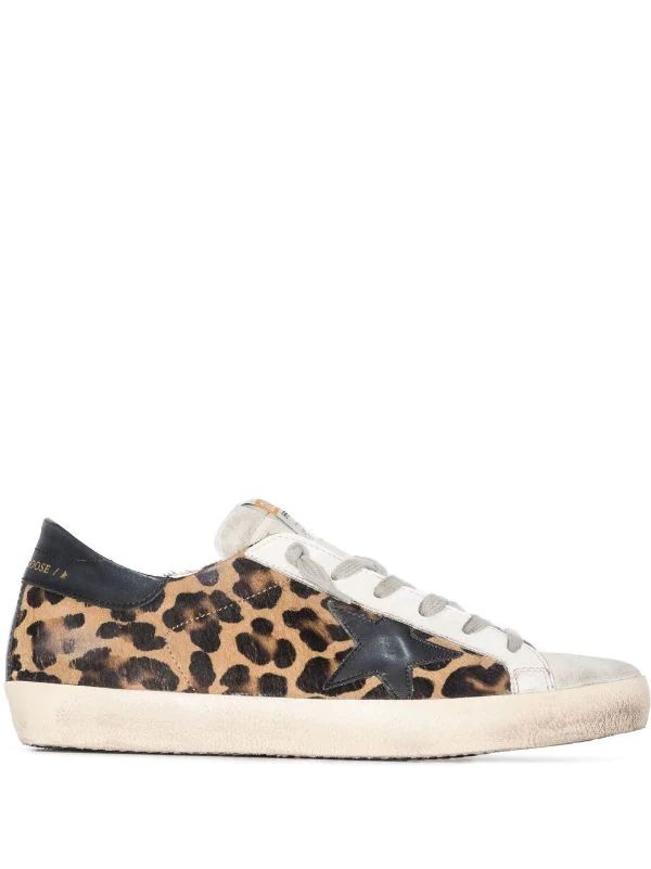 Golden Goose Superstar leopard-print Trainers - Farfetch | Farfetch Global