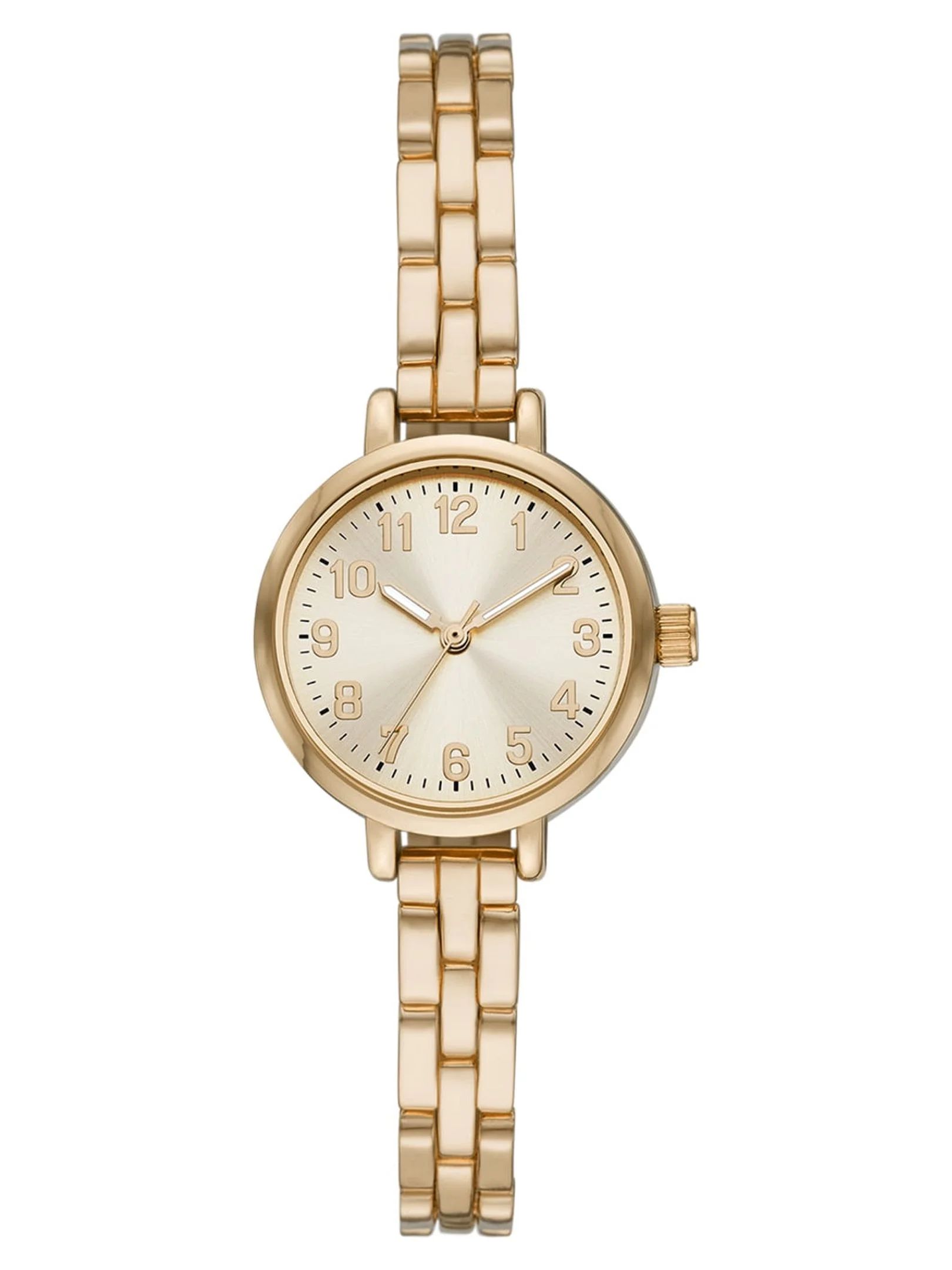 Time & Tru Women's Wrist Watch: Gold Tone Bracelet Watch (FMDOTT076) | Walmart (US)
