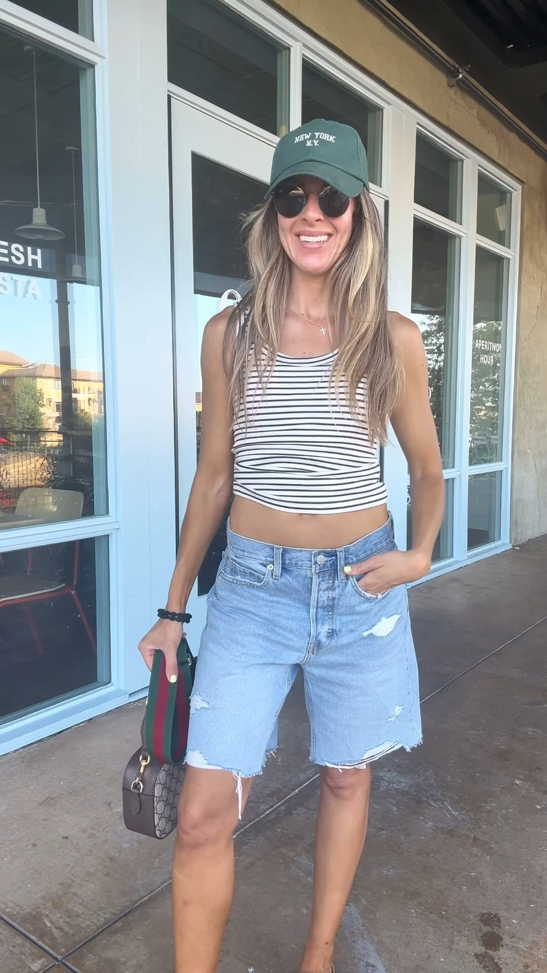 I have basically made these shirts my entire personality at this point 😆 I’m in a size 4. 

Target style target denim long denim shorts Bermuda shorts, jorts
.
.#targetstyle #millennialmomstyle #millennialmoms #everydaystyle #weekendoutfits