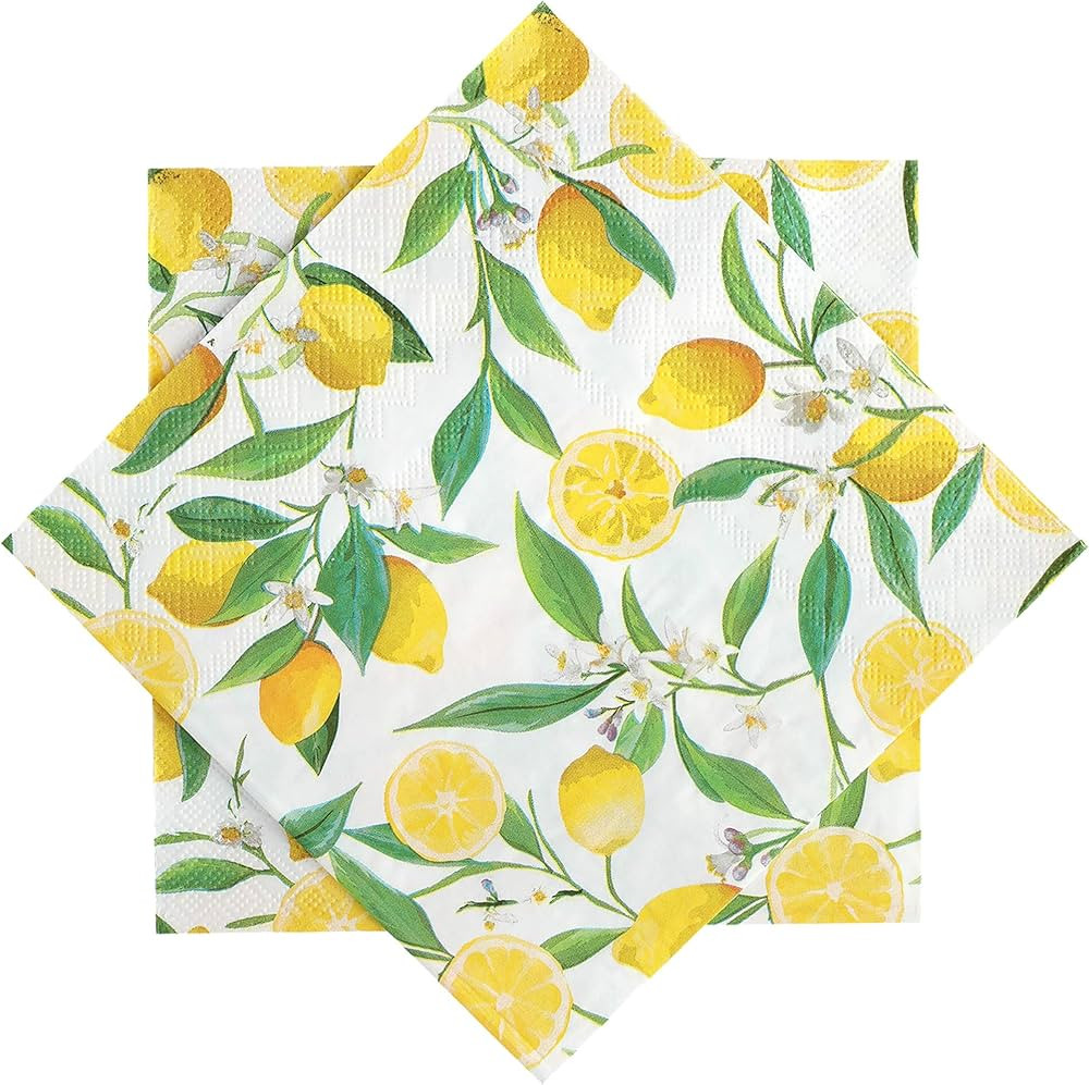 40 Pack, Paper Napkins for Decoupage, 3Ply Floral Cocktail Napkins for Dinner Beverage Party Bath... | Amazon (US)