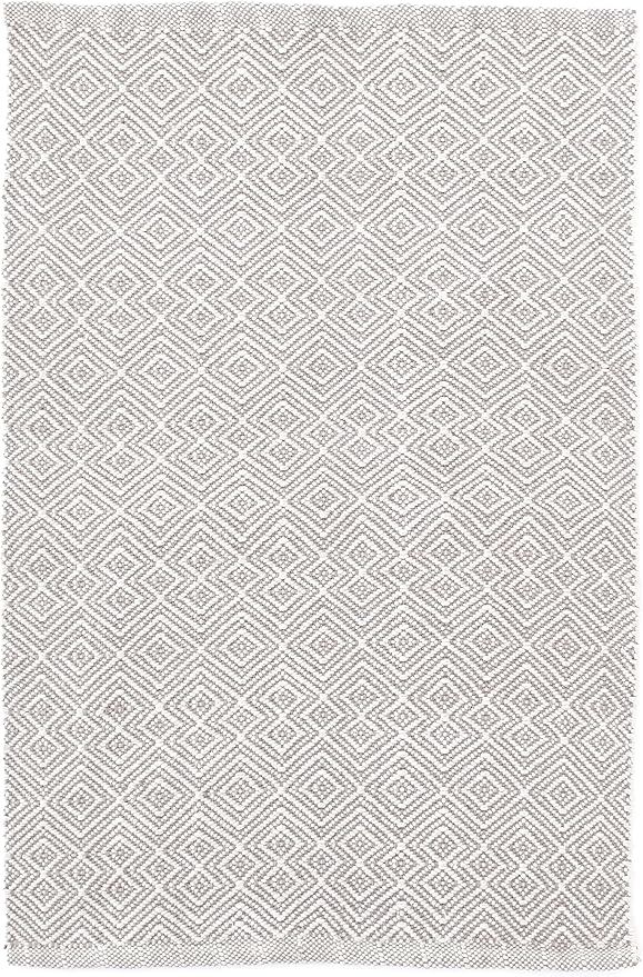 Dash & Albert Annabelle Grey Handwoven Indoor/Outdoor Rug, 2 X 3 Feet, Grey Geometric Pattern | Amazon (US)