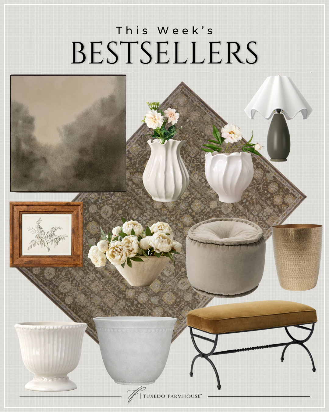 This Week's Bestsellers

Which one was your favorite?

Seasonal, home decor, accent chairs, rugs, wall art, frames, pillows, lamps, baskets, candles, books, coffee tables, ottomans, trays, bowls, consoles, accent tables
 

 #LTKSeasonal #LTKHome #LTKFindsUnder100