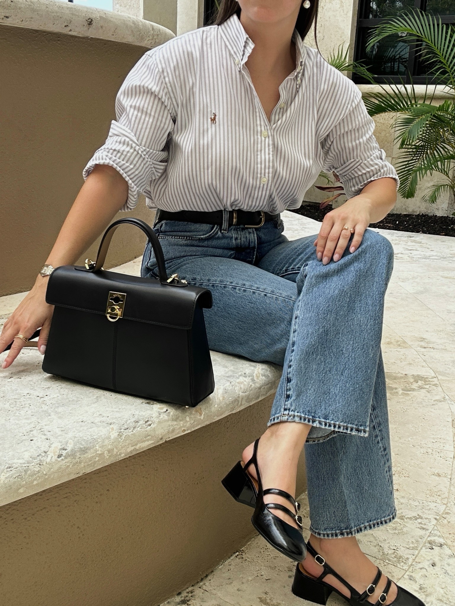 Classic outfit, denim, Mary Jane shoes, handbag



#LTKStyleTip #LTKSeasonal