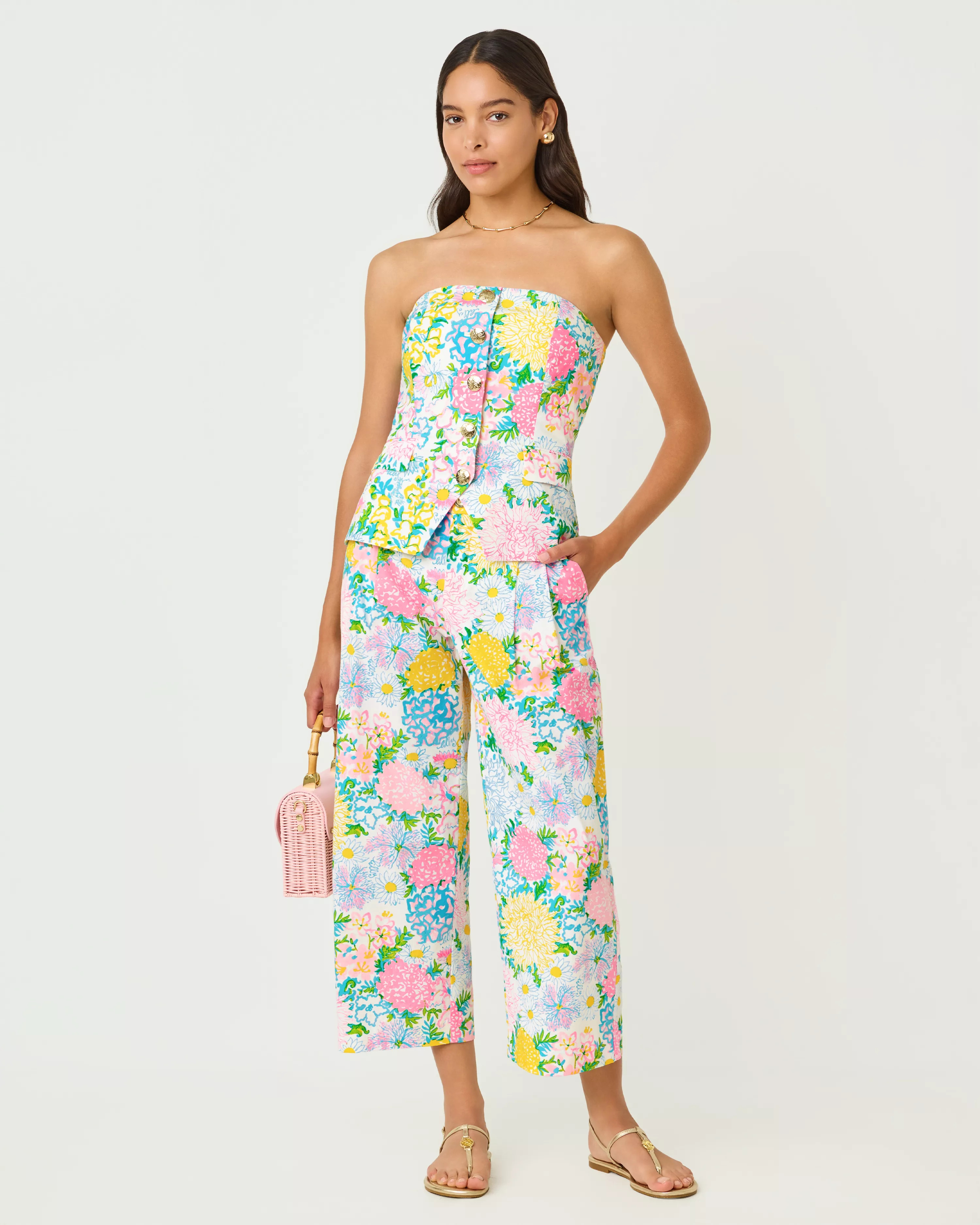 25" Mandalay Wide Leg Crop Pant | Lilly Pulitzer
