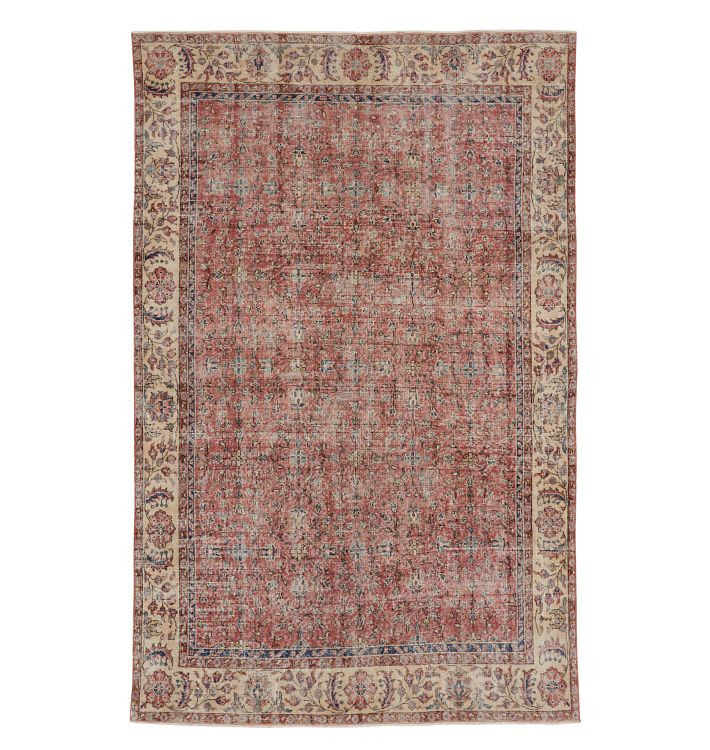 Vintage Hand Knotted Turkish Rug, approx. 6' x 10' | Rejuvenation