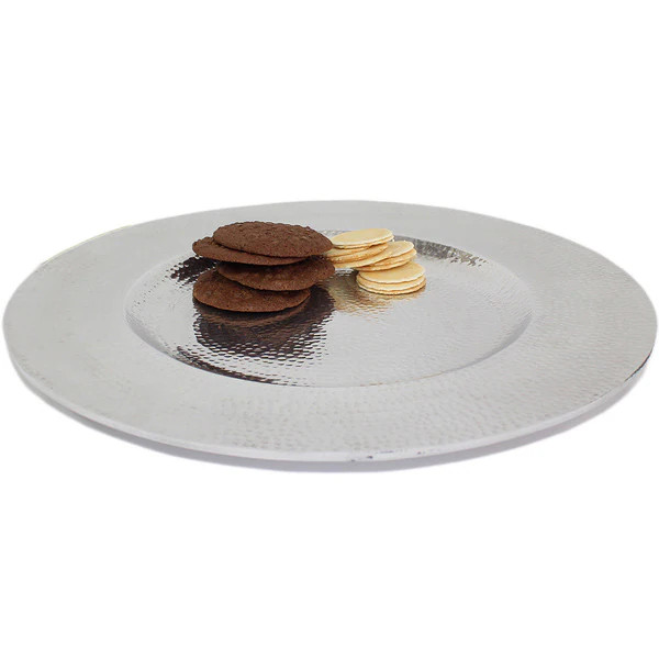 Pampa Bay 17-inch Round Silver Platter | Bed Bath & Beyond