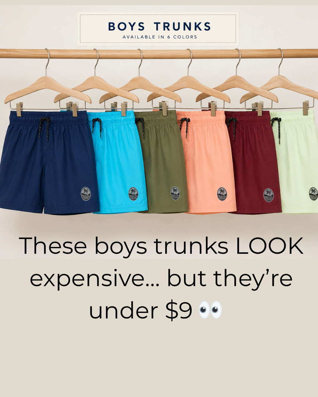 These give boutique swim trunk vibes without the boutique price ✨

Yes, they are under $9!  

 #LTKSwim #LTKKids