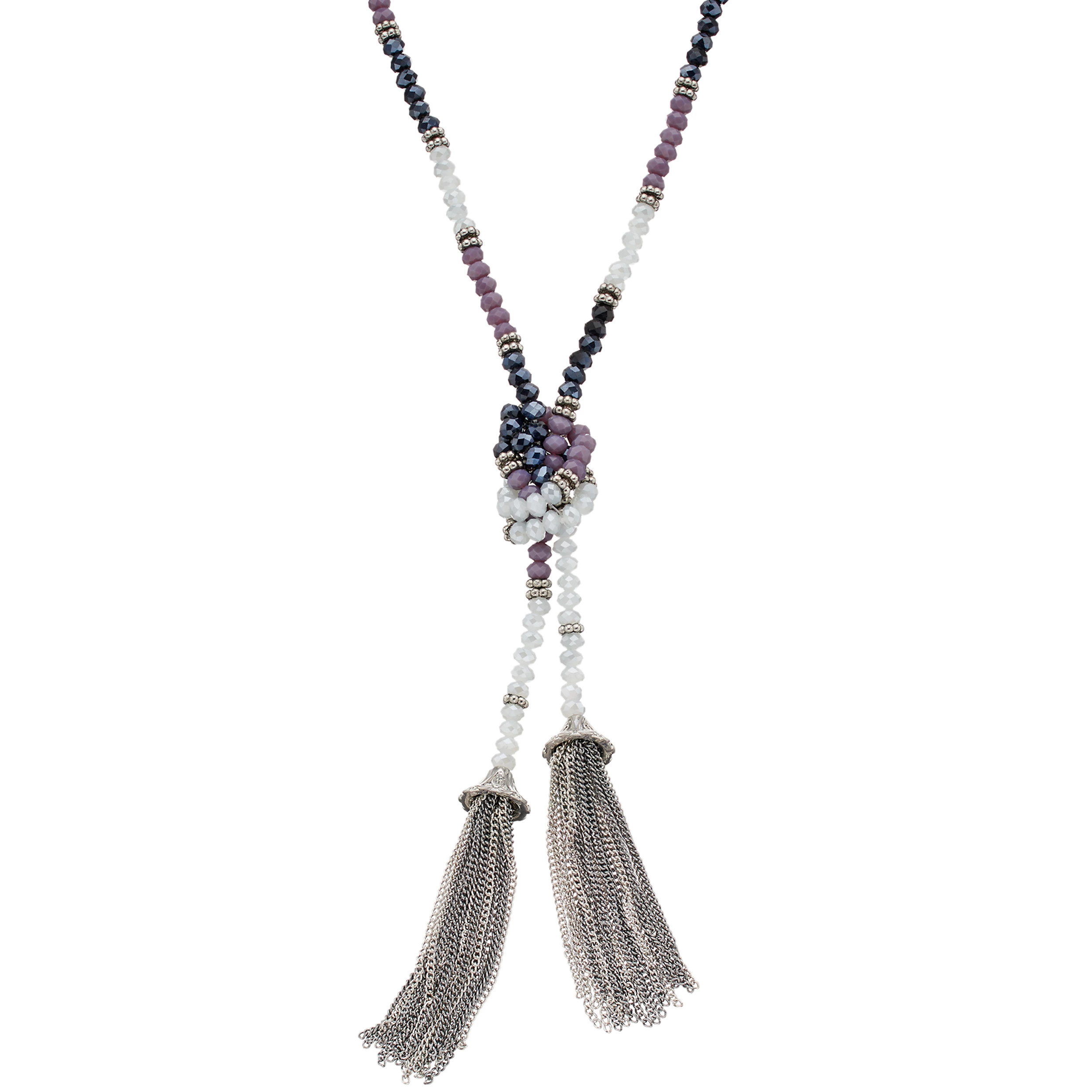 Simply Vera Vera Wang Long Beaded Tassel Lariat Necklace | Kohl's
