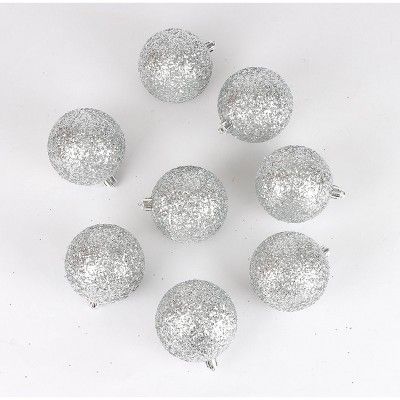 8ct Christmas 70mm Ornament Set Silver - Wondershop™ | Target