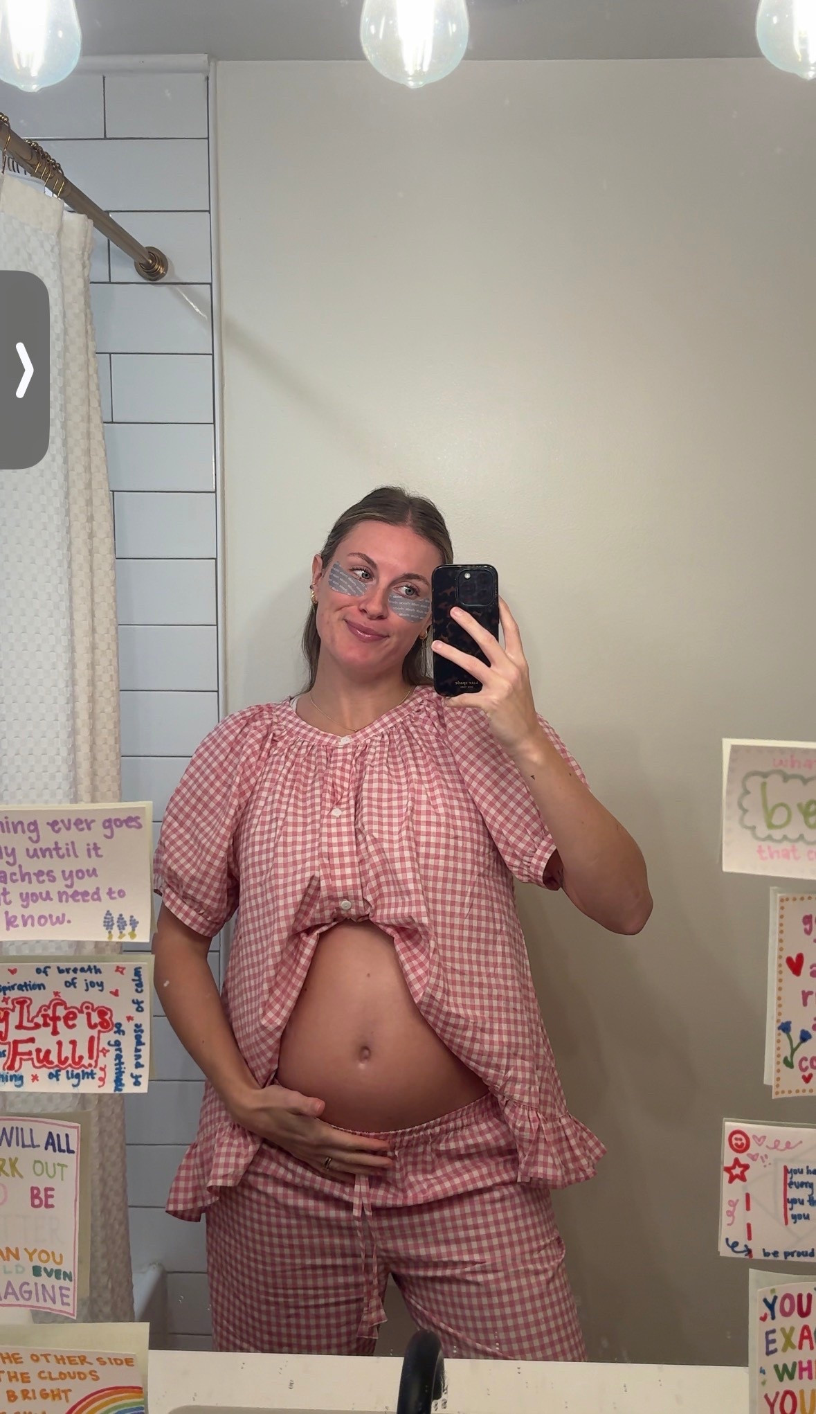 cutest gingham pajamas & great for the bump 🎀💞

#LTKmorningroutine #LTKmomlife #LTKBump