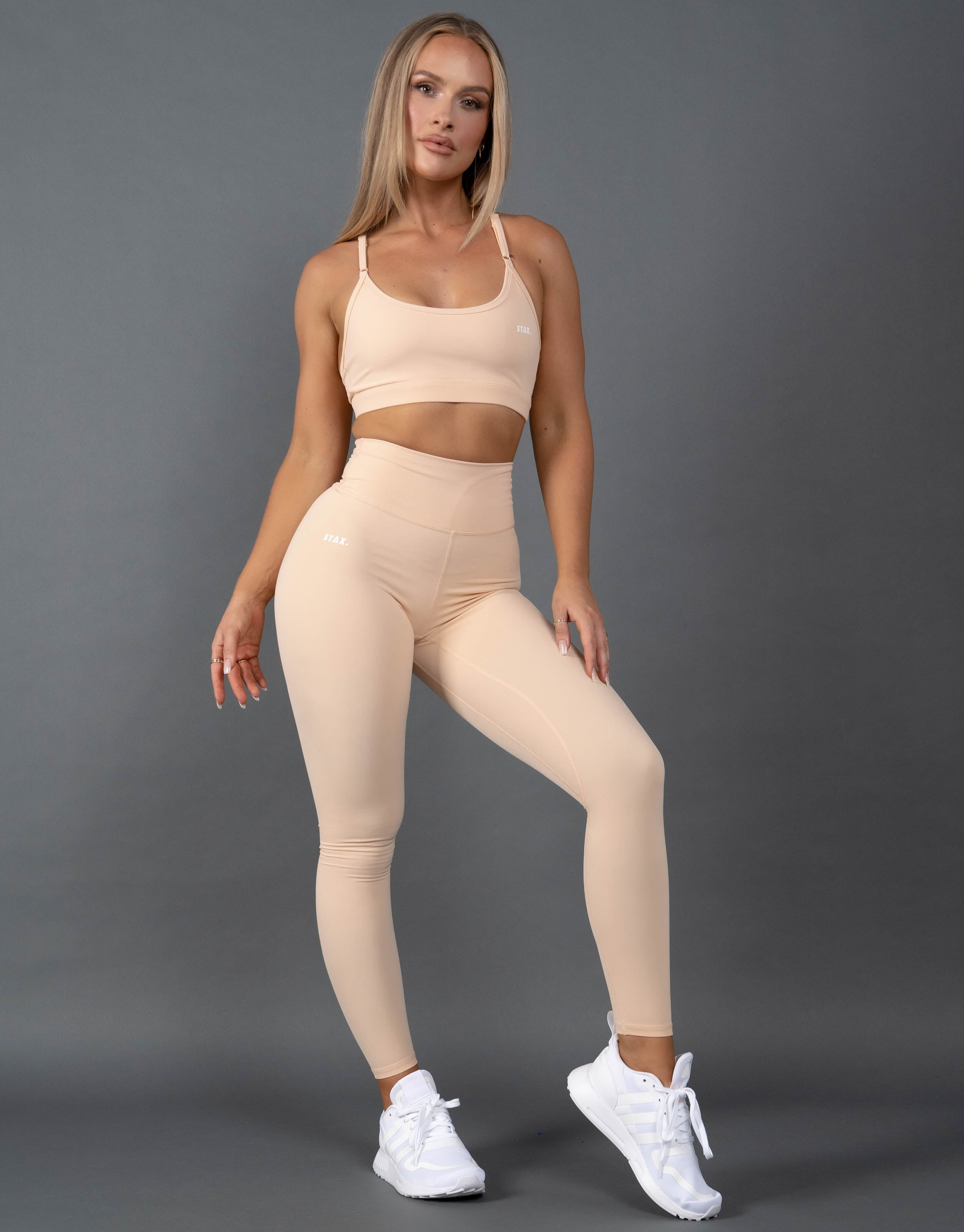 STAX. BB Full Length Tights Ecru - Peach | STAX.