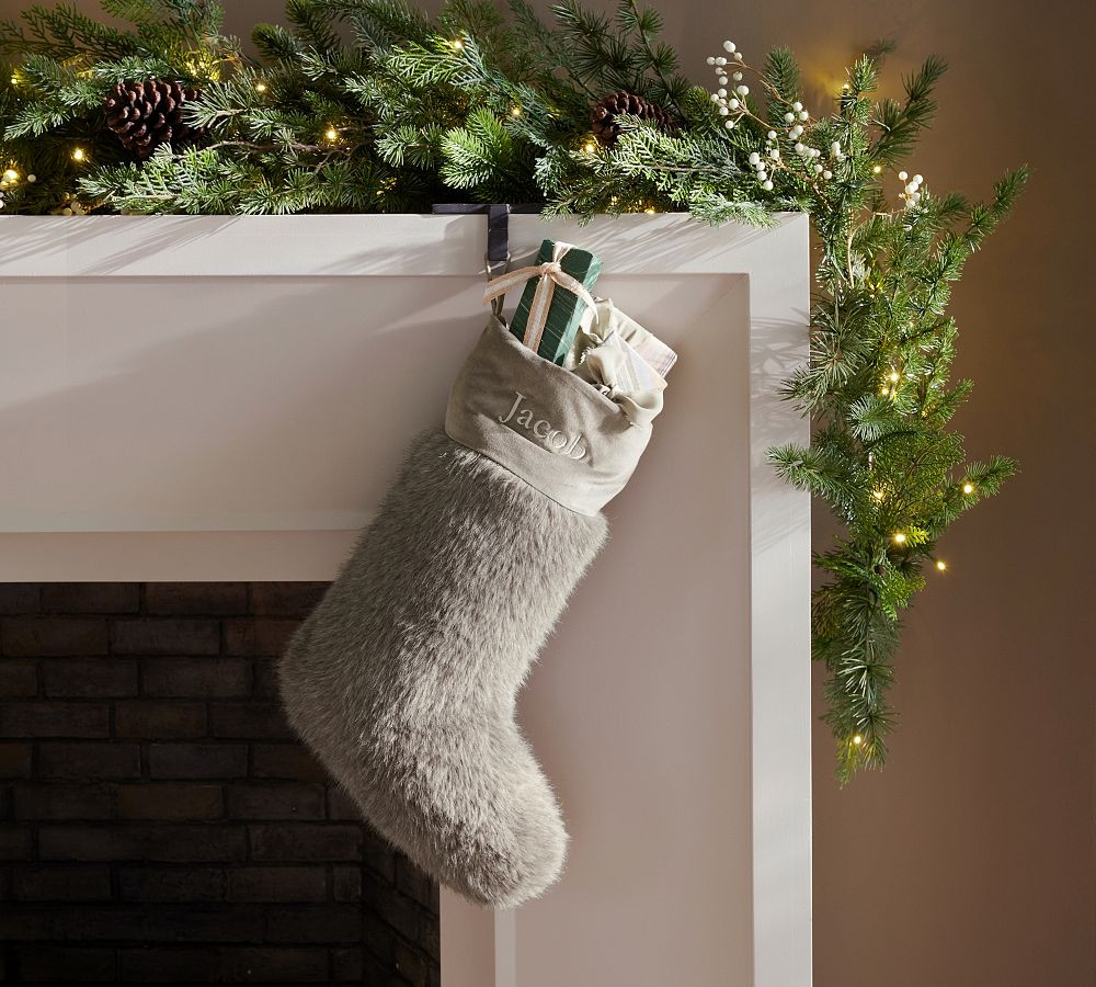 Mink Faux Fur Stocking | Pottery Barn (US)