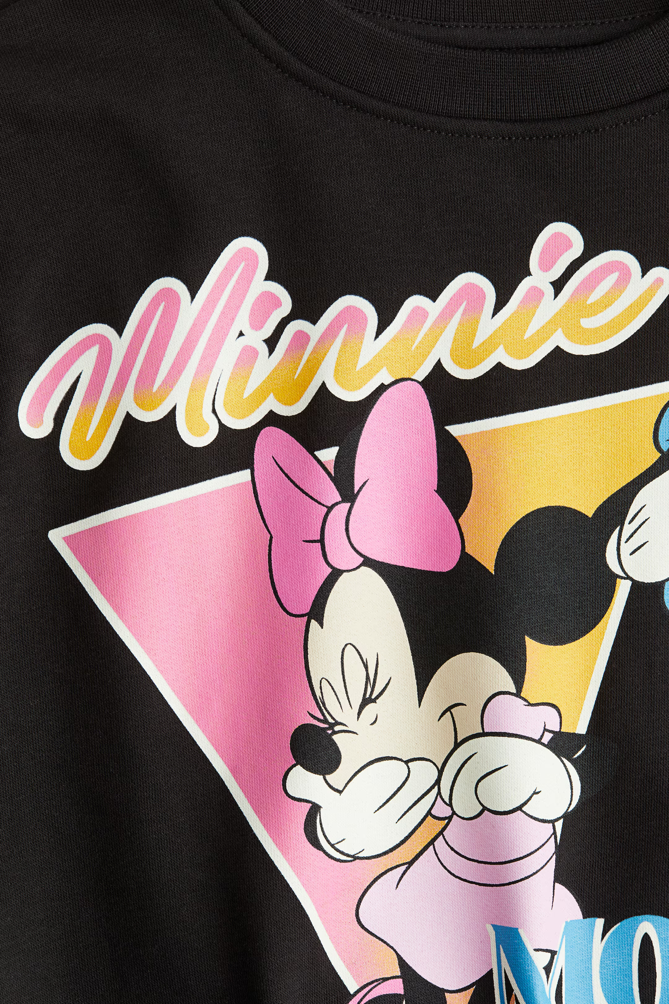 Sweatshirt with Motif - Black/Minnie Mouse - Kids | H&M CA | H&M (US + CA)