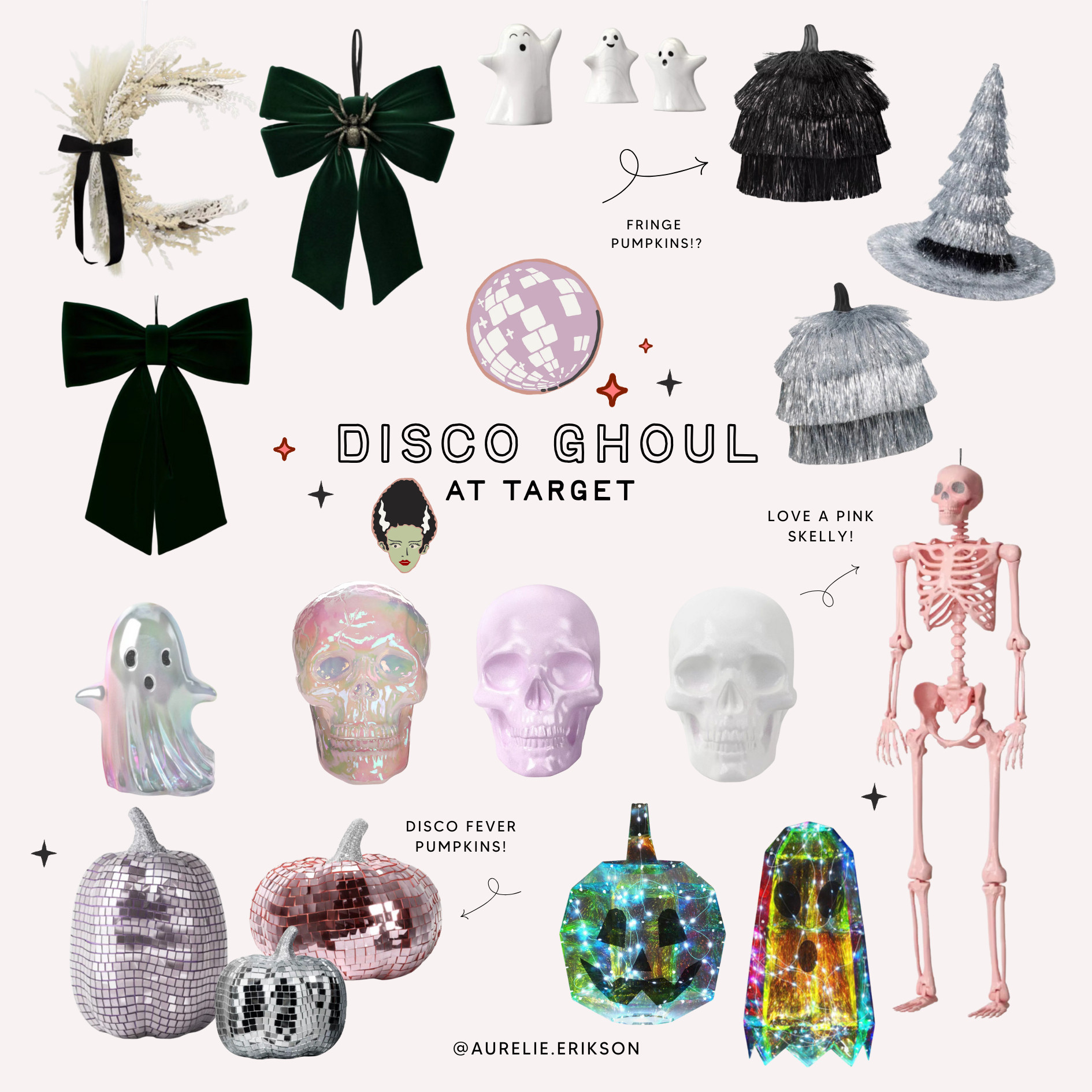 🎃✨ Bringing the boo‑gie to Halloween! Obsessed with these disco style pumpkins, iridescent skulls, and glam spooky touches that take your decor from classic to show‑stopping. Perfect for adding sparkle, shimmer, and a touch of ghostly glam to your Halloween vibe. Shop my favorite glam Halloween finds, metallic pumpkins, mirrored decor, and all things spooky chic right here! 🪩👻💀✨ 

 #LTKSeasonal #LTKHome #LTKFindsUnder50