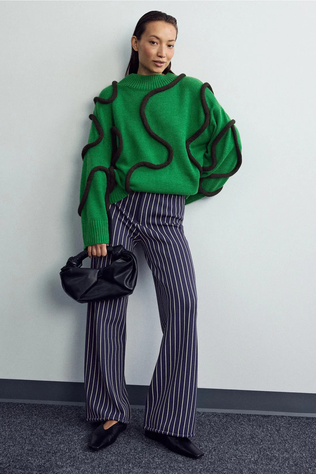 SIMONMILLER Jabber Pinstripe Knit Pants | Rent the Runway