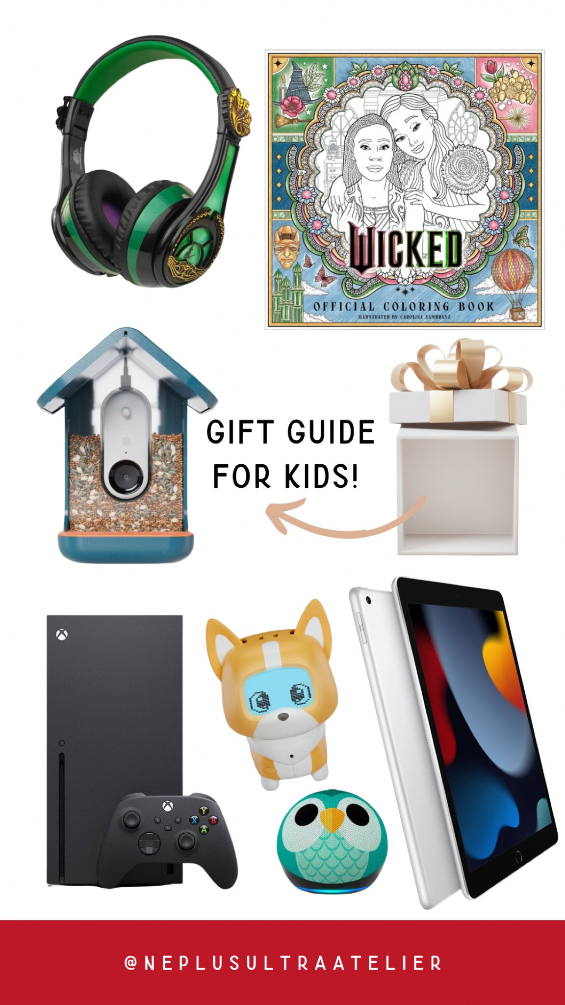 The ultimate gift guide for kids is here! From tech-savvy gadgets to creative play, these picks are sure to spark joy this holiday season:

🎧 Wicked-inspired headphones for immersive sound with a touch of magic.
🎨 Wicked Coloring Book to bring creativity to life with dazzling designs.
🪺 Smart Bird Feeder—a perfect blend of nature and tech for curious minds.
🎮 Xbox Series X for endless gaming adventures.
🤖 Interactive Robot Pet—adorable, fun, and packed with personality.
🦉 Amazon Echo Dot Kids Edition with parental controls and kid-friendly features.
📱 iPad—the perfect tool for learning, drawing, and entertainment.

These thoughtful gifts cater to a range of interests, making it easy to find the perfect match for every kid. Tap the link in bio to shop now and make their holiday season unforgettable! 

#LTKGiftGuide #LTKHoliday