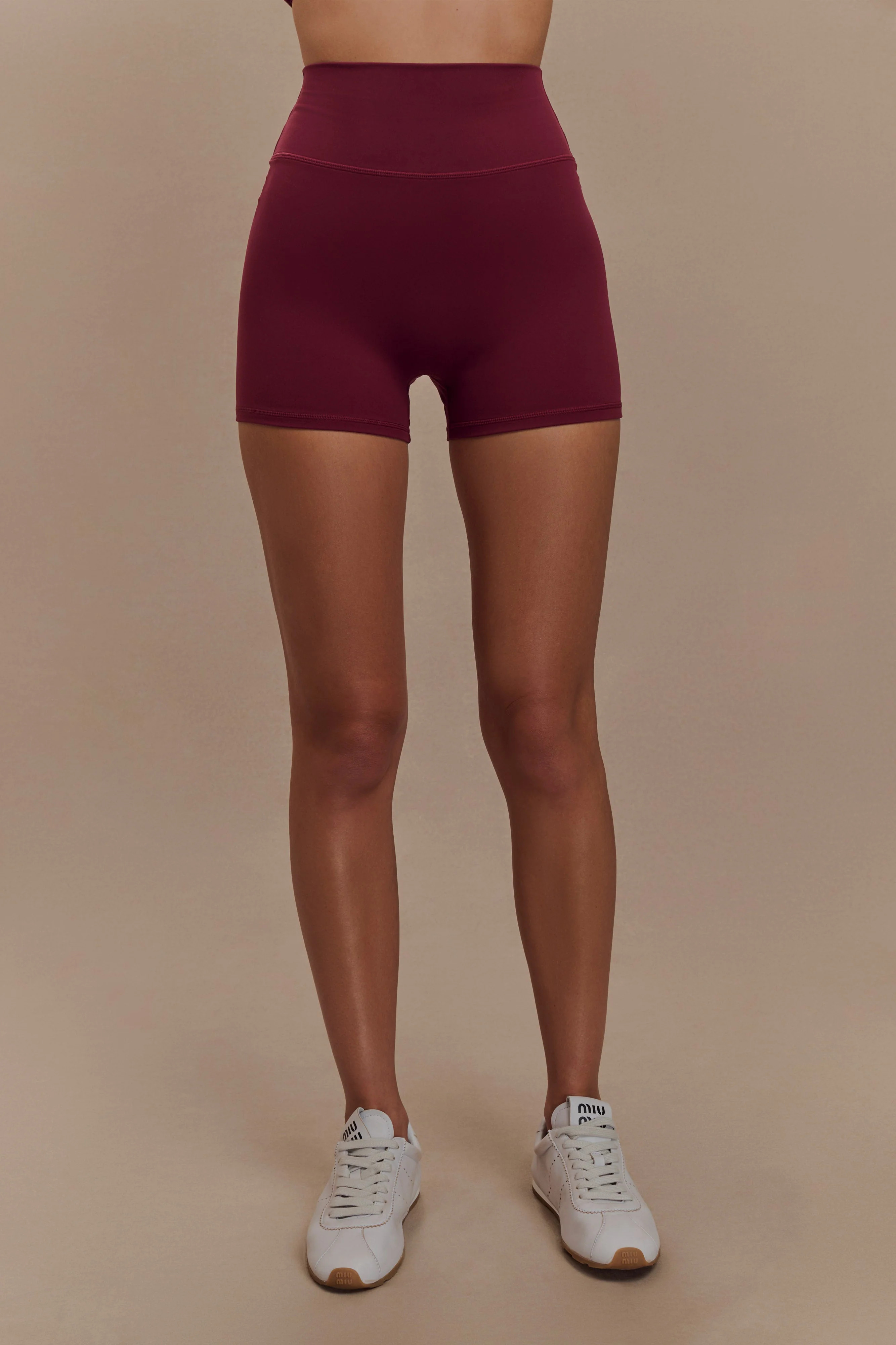 Orion Active Bike Shorts - Burgundy | MESHKI US
