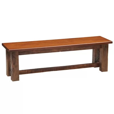 Reclaimed Barnwood Reclaimed Wood Bench | Wayfair North America