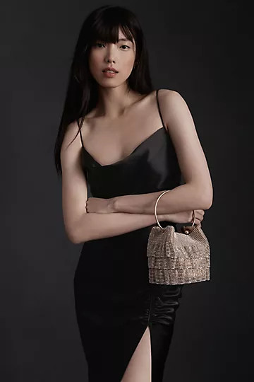 BHLDN Jennings Satin Charmeuse Dress | Anthropologie (US)