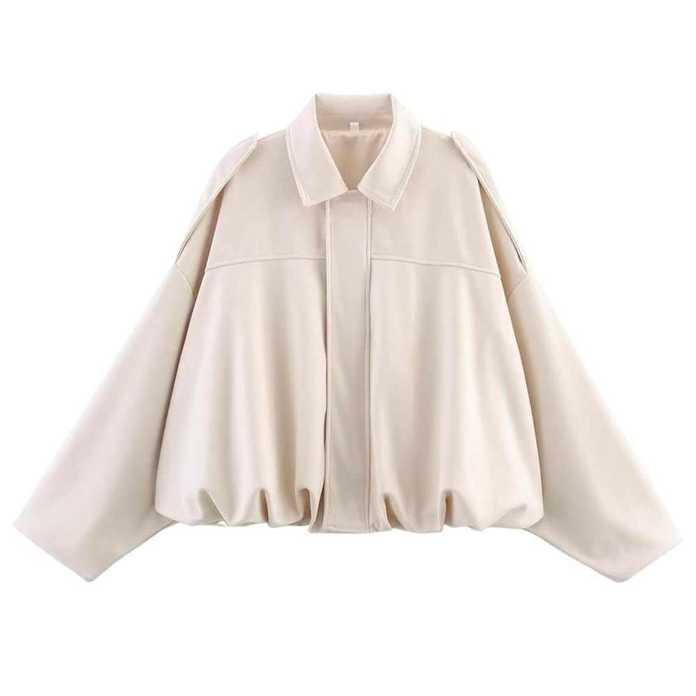 Arssm Womens Faux Suede Bomber Jacket Casual Lapel Pilot Jackets Coat Oversized Long Sleeve 2025 ... | Amazon (US)