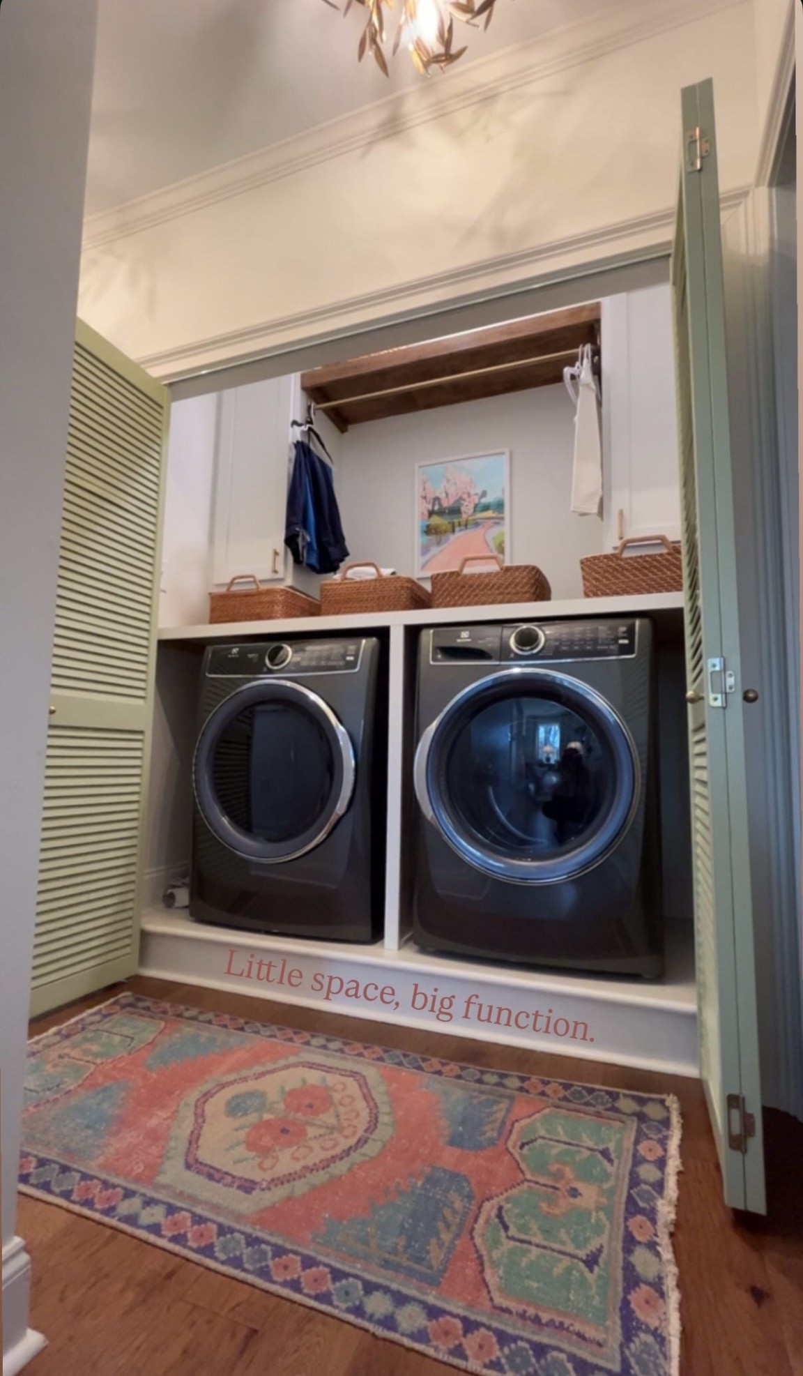 Each member of the house gets one of these pretty little baskets for their clothes. When it’s full, that person goes and puts their clothes up. 

#LTKdayinmylife #LTKHome