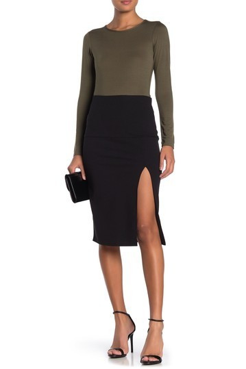 Side Slit Pull-On Skirt | Nordstrom Rack