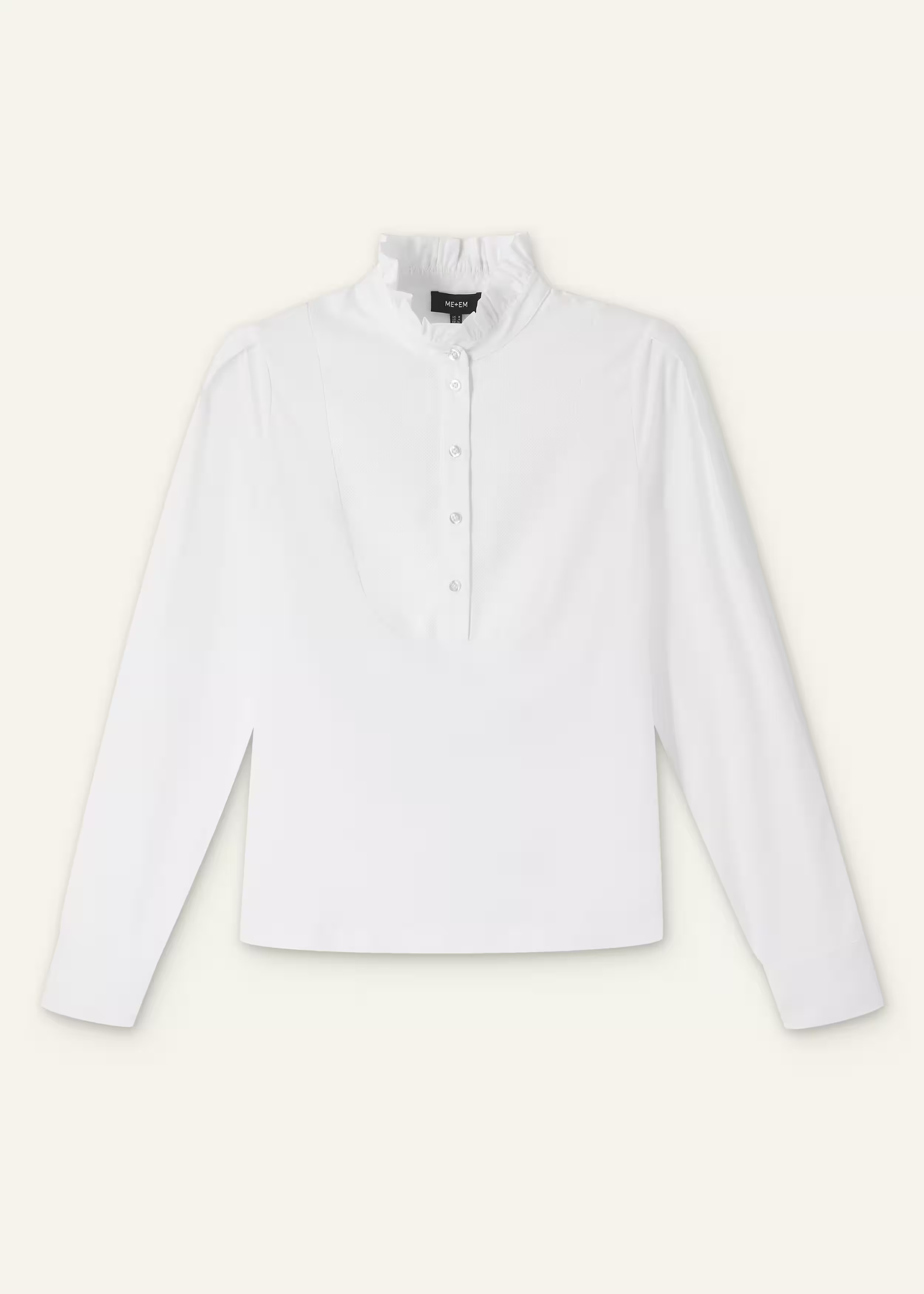 Mixed Media Textured Layering Shirt | ME+EM US