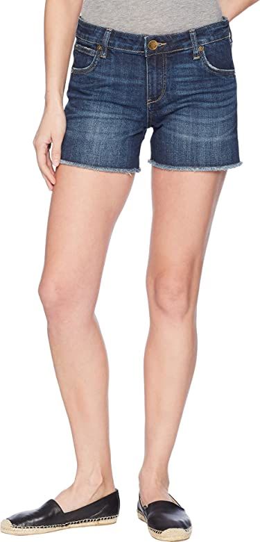 KUT from the Kloth Gidget Fray Jean Shorts | Amazon (US)