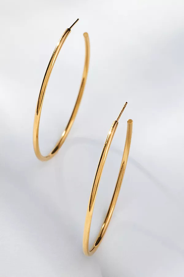 Thin Open Hoop Earrings | Anthropologie (US)