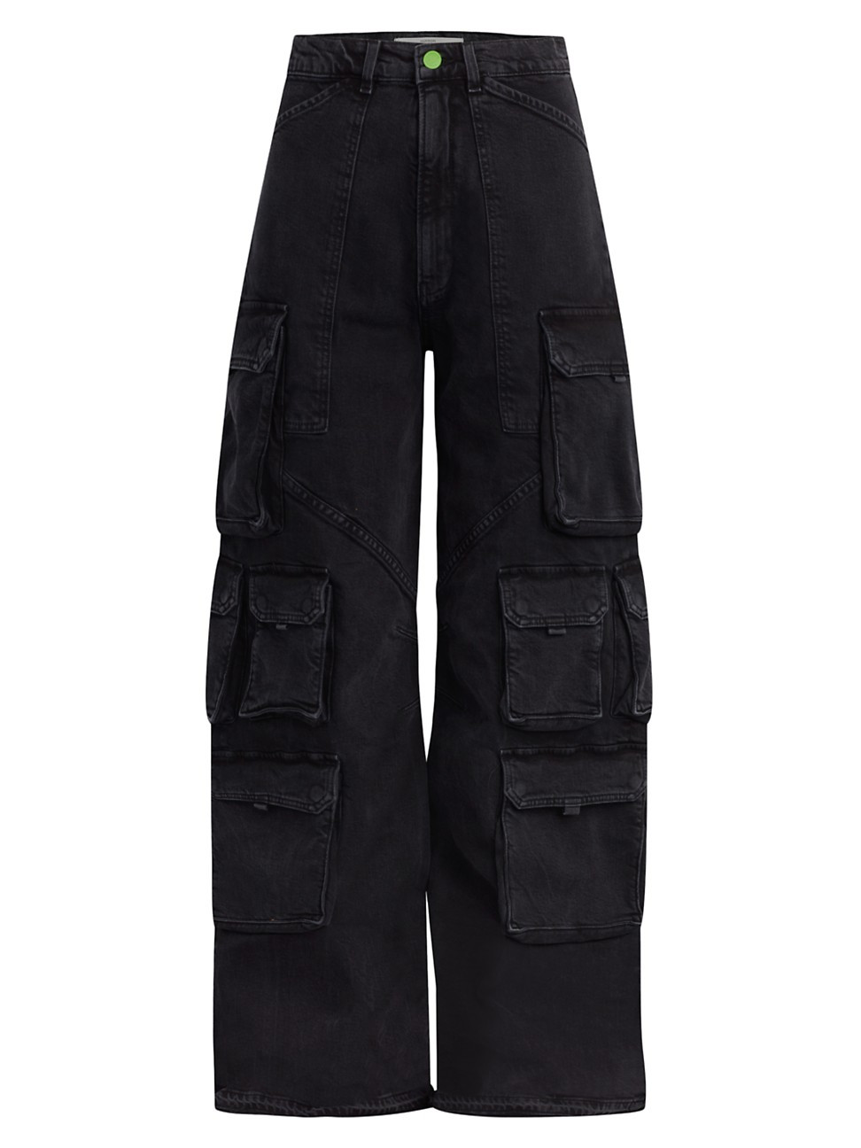 Women's Janis High Rise Wide Leg Cargo - Black Brick - Size 32 | Saks Fifth Avenue
