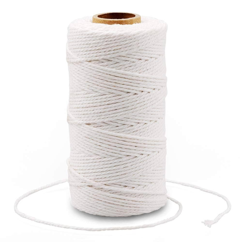 G2PLUS White String, Cotton Bakers Twine, 328 Feet 2MM Natural White Cotton String for Crafts, Gi... | Amazon (US)