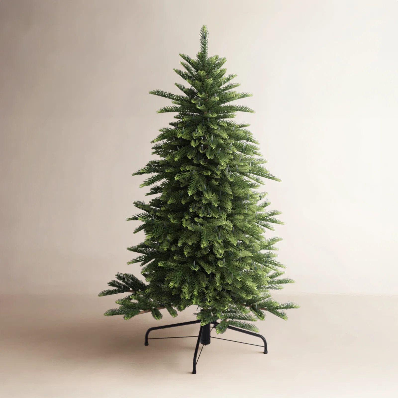Pre-lit Aspen Green Fir Artificial Christmas Tree with Clear/White Lights | AllModern