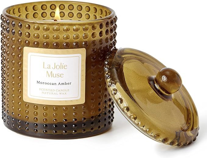 Amazon.com: LA JOLIE MUSE Moroccan Amber Scented Candles, Holiday Candles for Home Scented, Luxur... | Amazon (US)