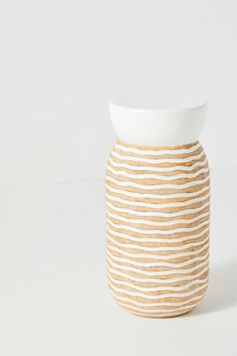 Tidal Stripe Stool | Anthropologie (US)