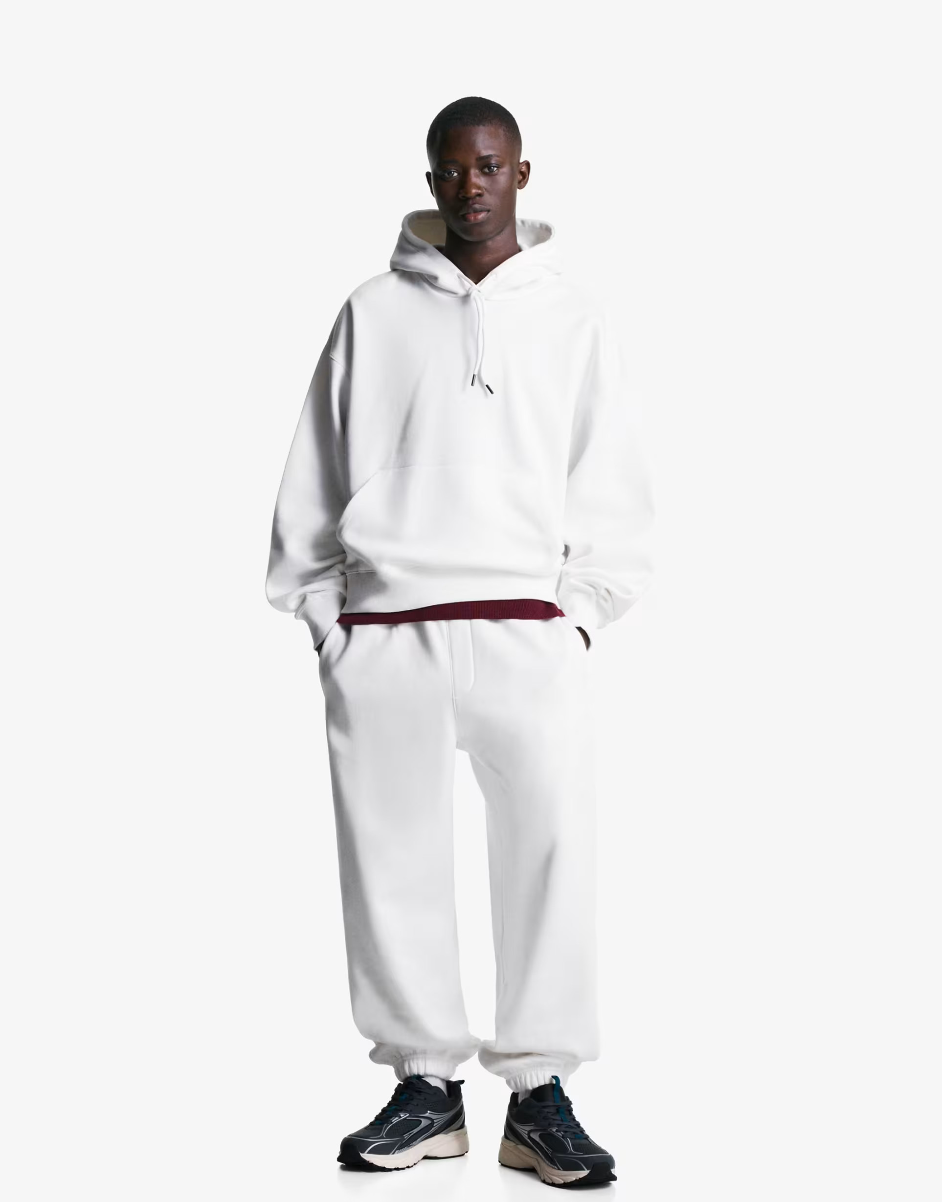 Bershka Plush joggers in white | ASOS | ASOS (Global)