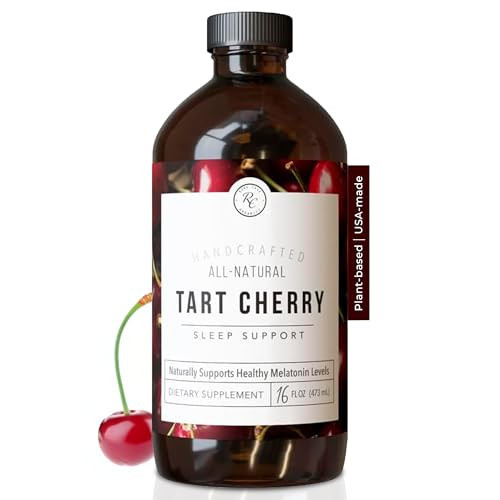 Rowe Casa Organics Tart Cherry Organic Sleep Support with Valerian Root, Supports Sleep Cycle Regulation and Muscle Recovery (16 Fl Ounces) | Amazon (US)
