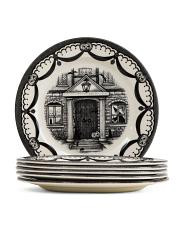6Pc 8.25In Halloween House Side Plates | TJ Maxx