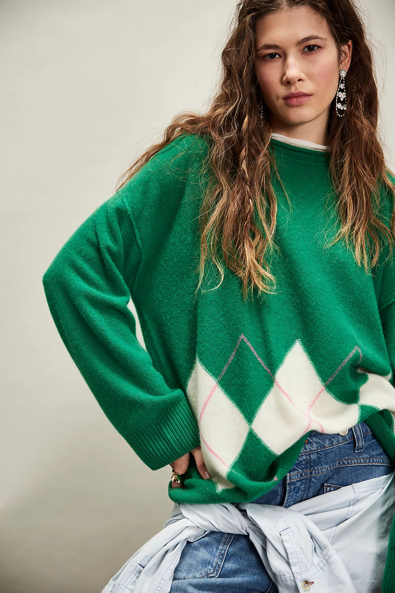 Addie Argyle Cashmere Pullover | Free People (Global - UK&FR Excluded)