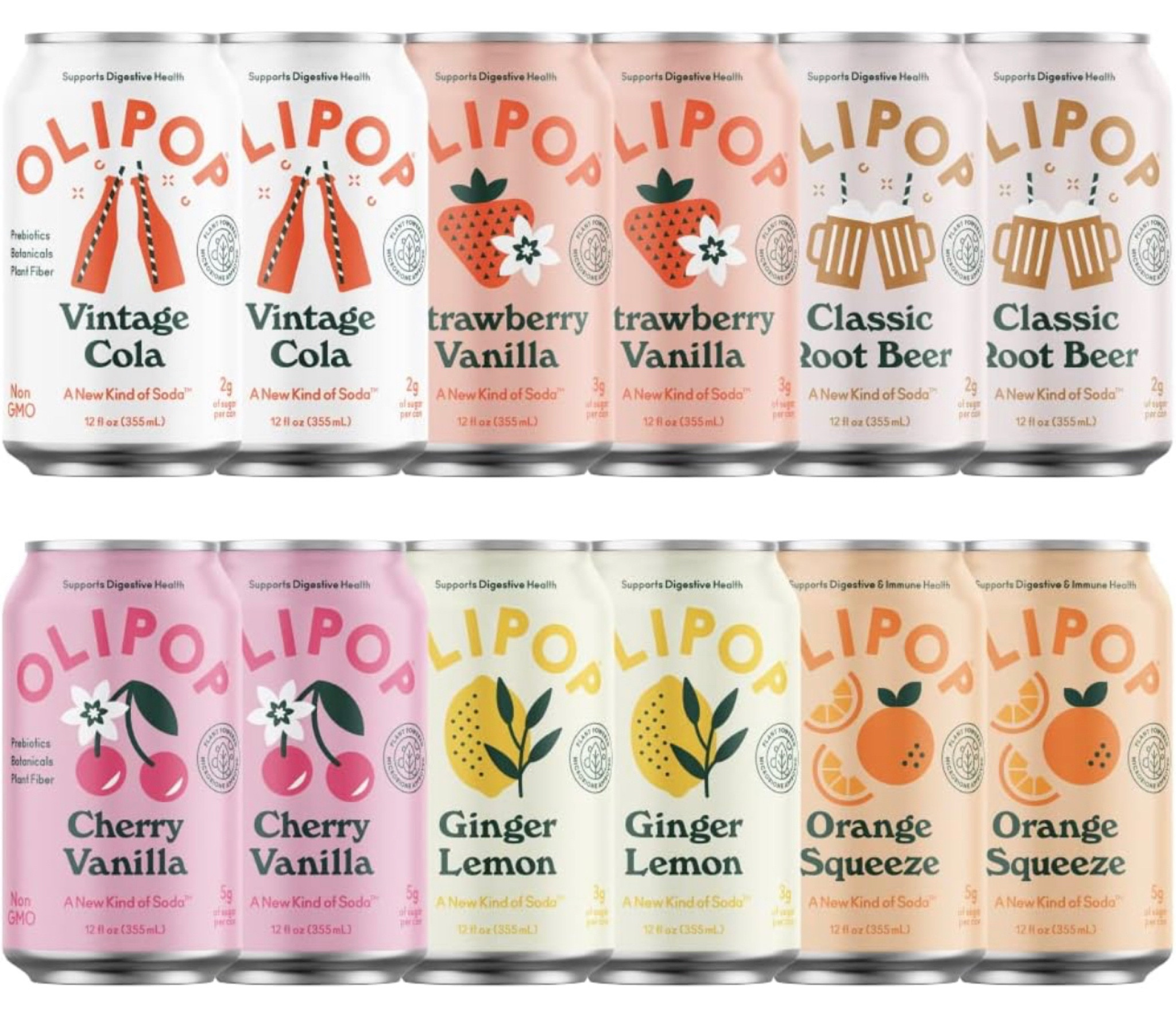 My favorite probiotic sodas! #olipop #probiotic #probioticsoda