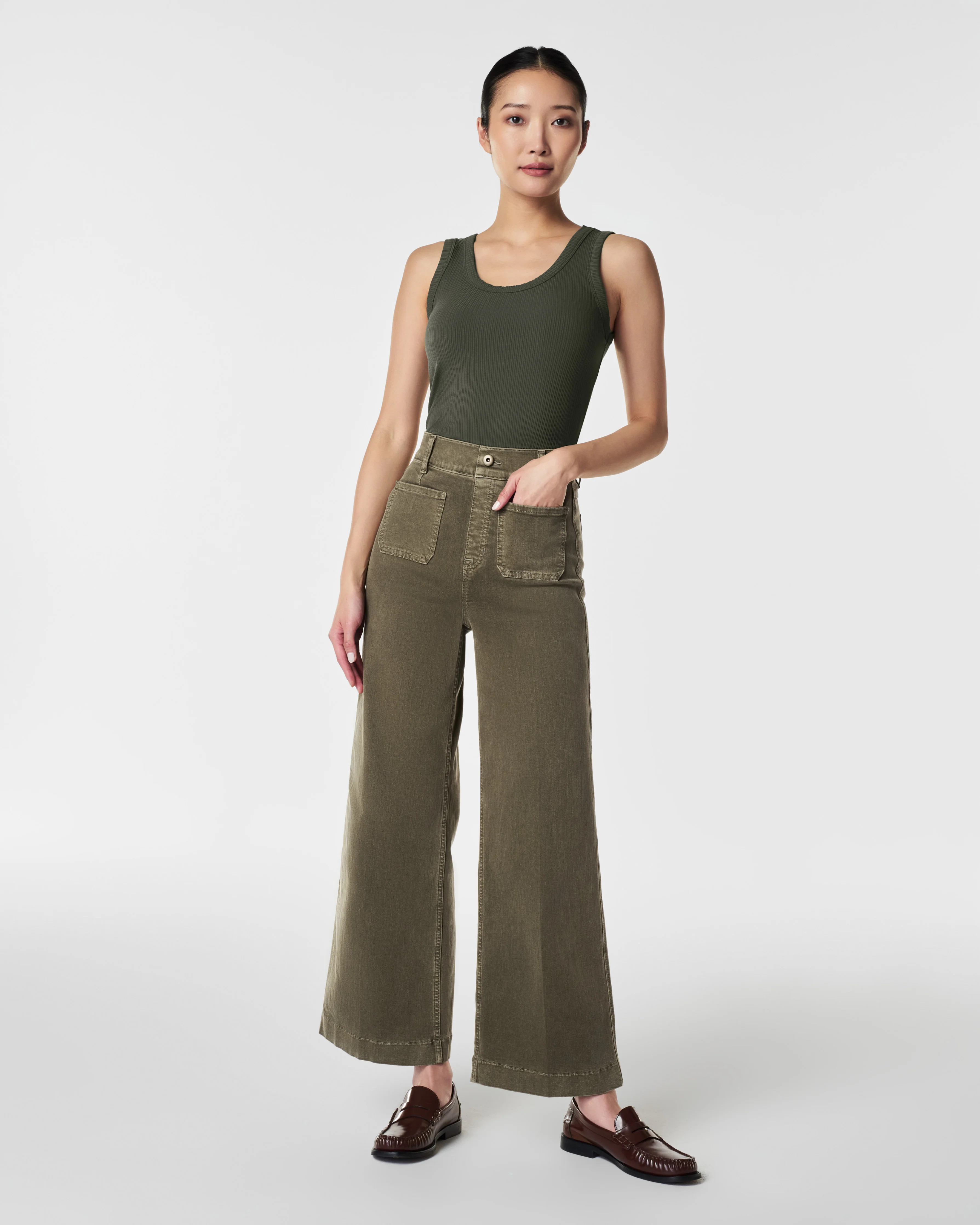 Cropped Wide-Leg Jeans | Spanx