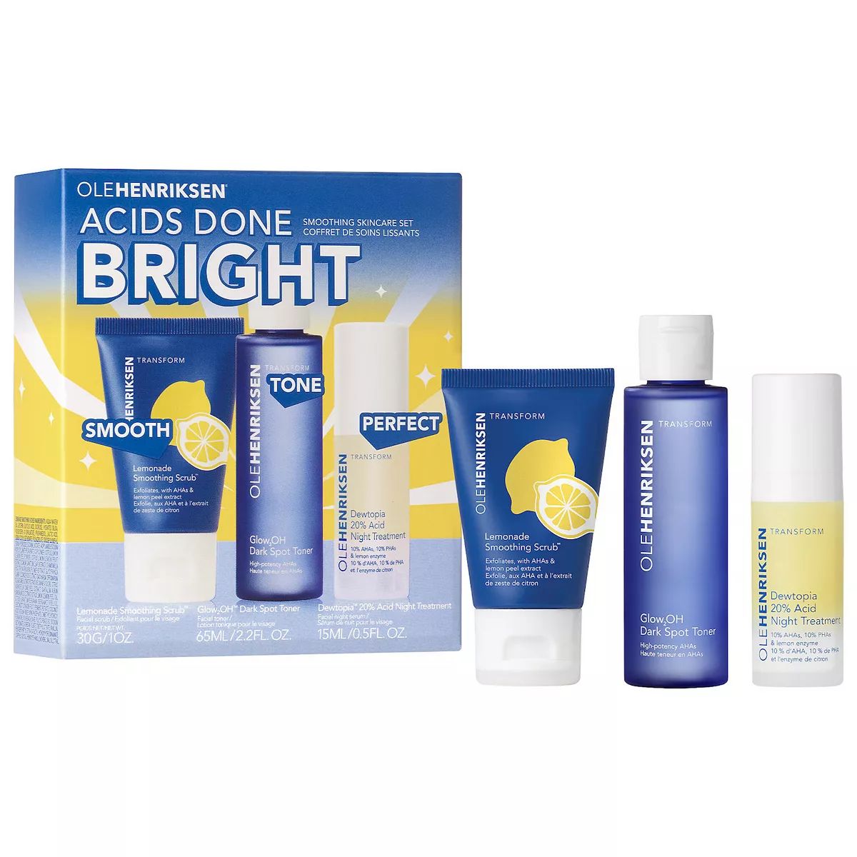 OLEHENRIKSEN Acids Done Bright Smoothing Skincare Set | Kohl's