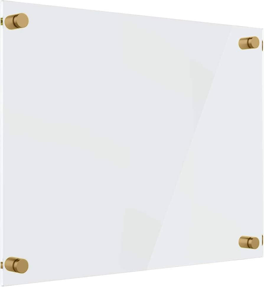 Amazon.com: Acrylic Dry Erase Board | Non-Magnetic Floating Dry Erase Board | Hanging Frameless W... | Amazon (US)