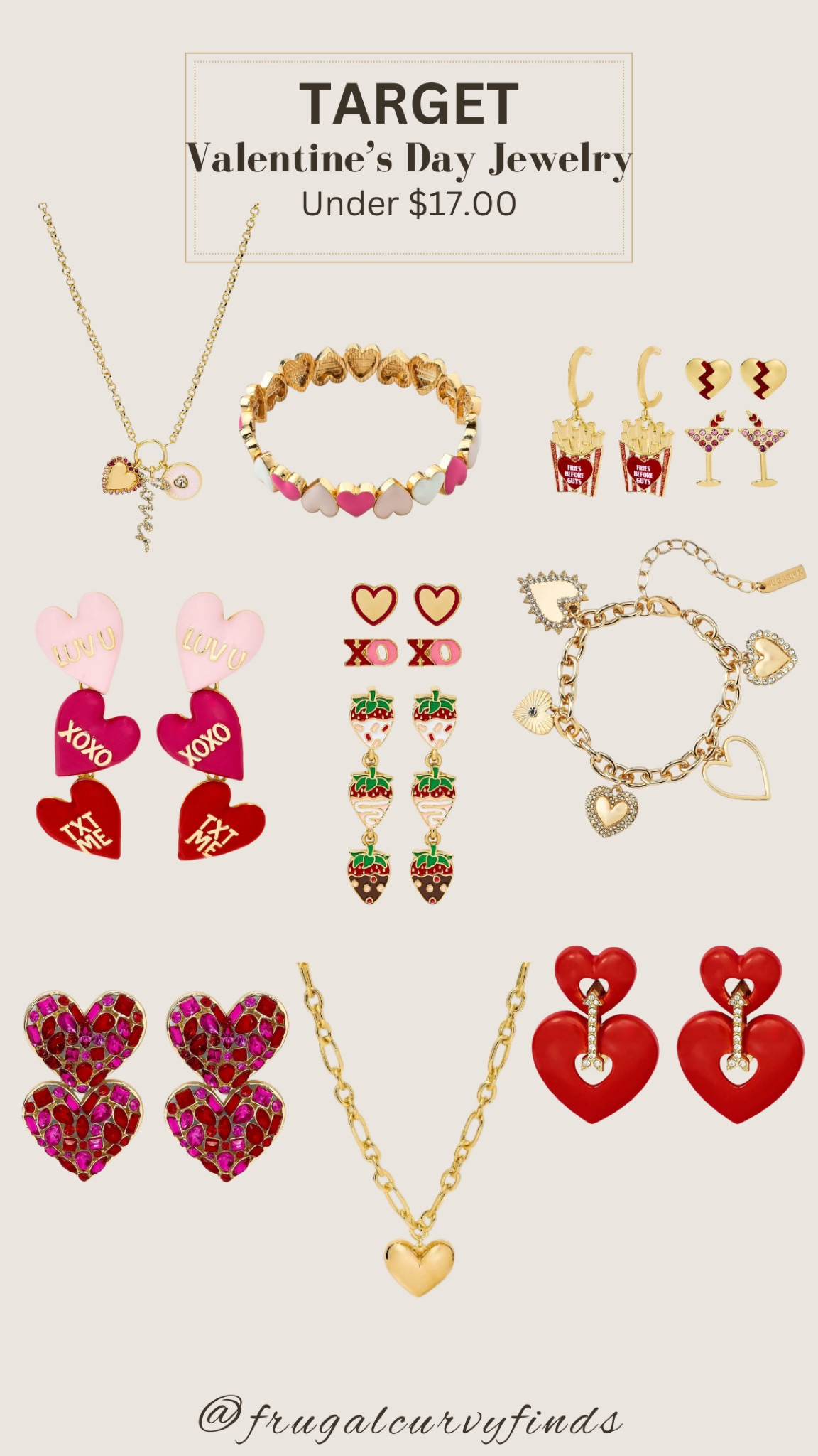 Target new arrivals of jewelry for women. From the brand Sugarfix by Baublebar has a new jewelry collection for Valentine’s Day. We have necklaces, bracelets and earrings. All under $17.00



#LTKFindsUnder50 #LTKBeauty #LTKStyleTip