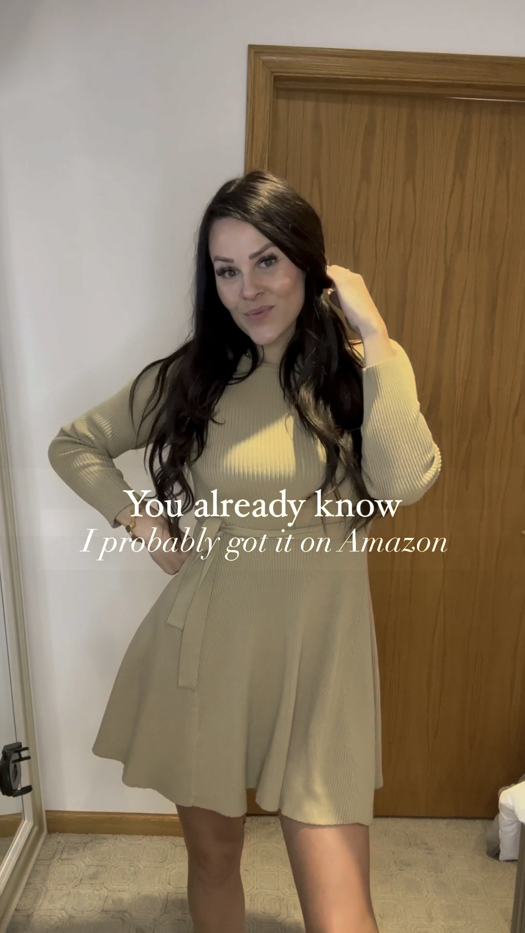 HOTOUCH Women's Crewneck Long Sleeve Tie Waist A-Line Swing Short Sweater Dress 


#hotouch #sweaterdress #sweaterseason #dresses

#LTKstyletip #LTKfindsunder50 #LTKsalealert