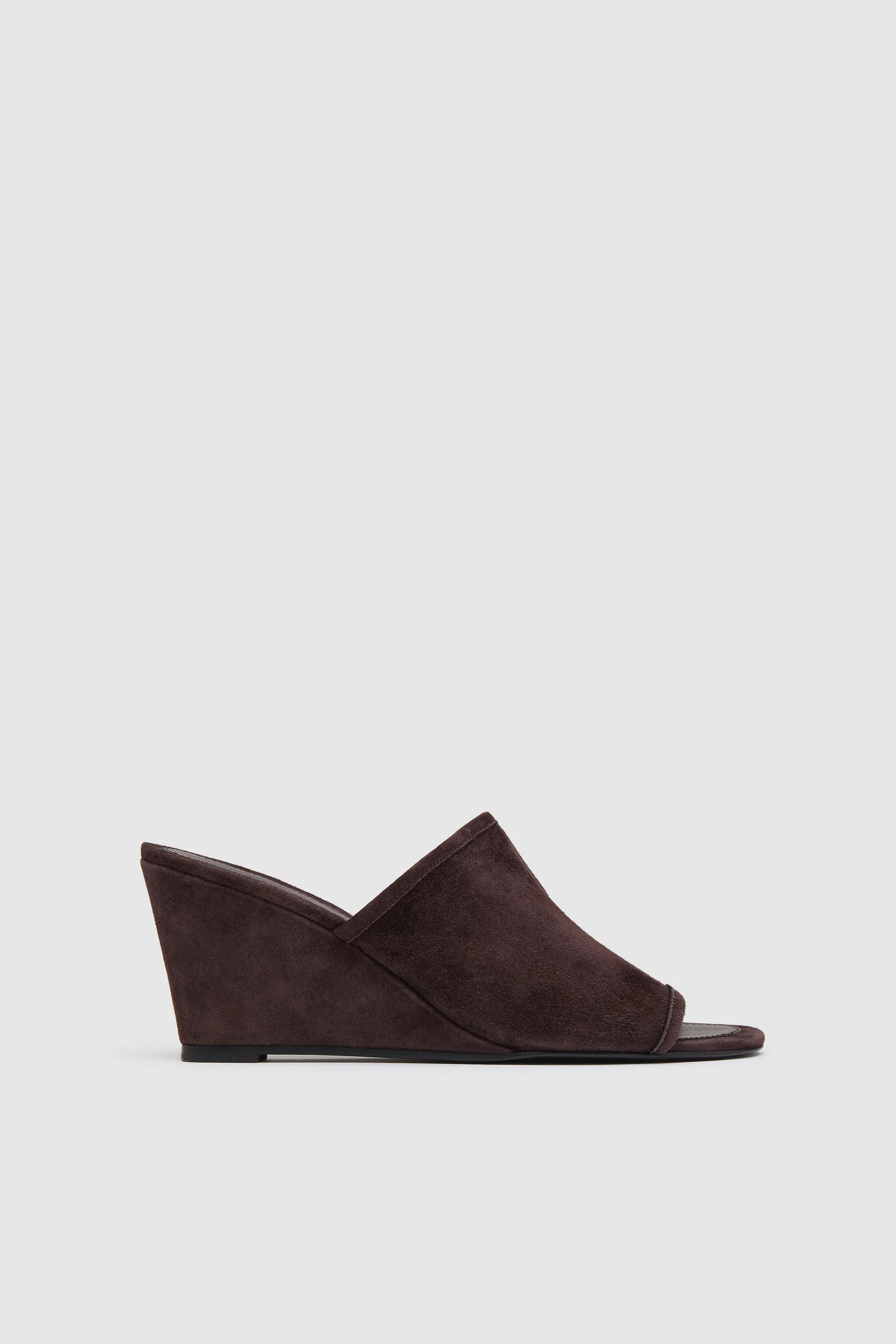 Suede Bandeau Wedge - Coffee | St. Agni (US, UK, EU)