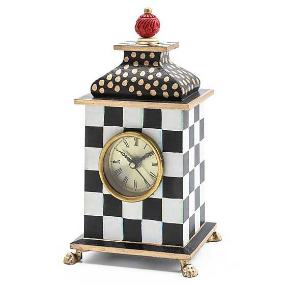 Courtly Check Desk Clock | MacKenzie-Childs